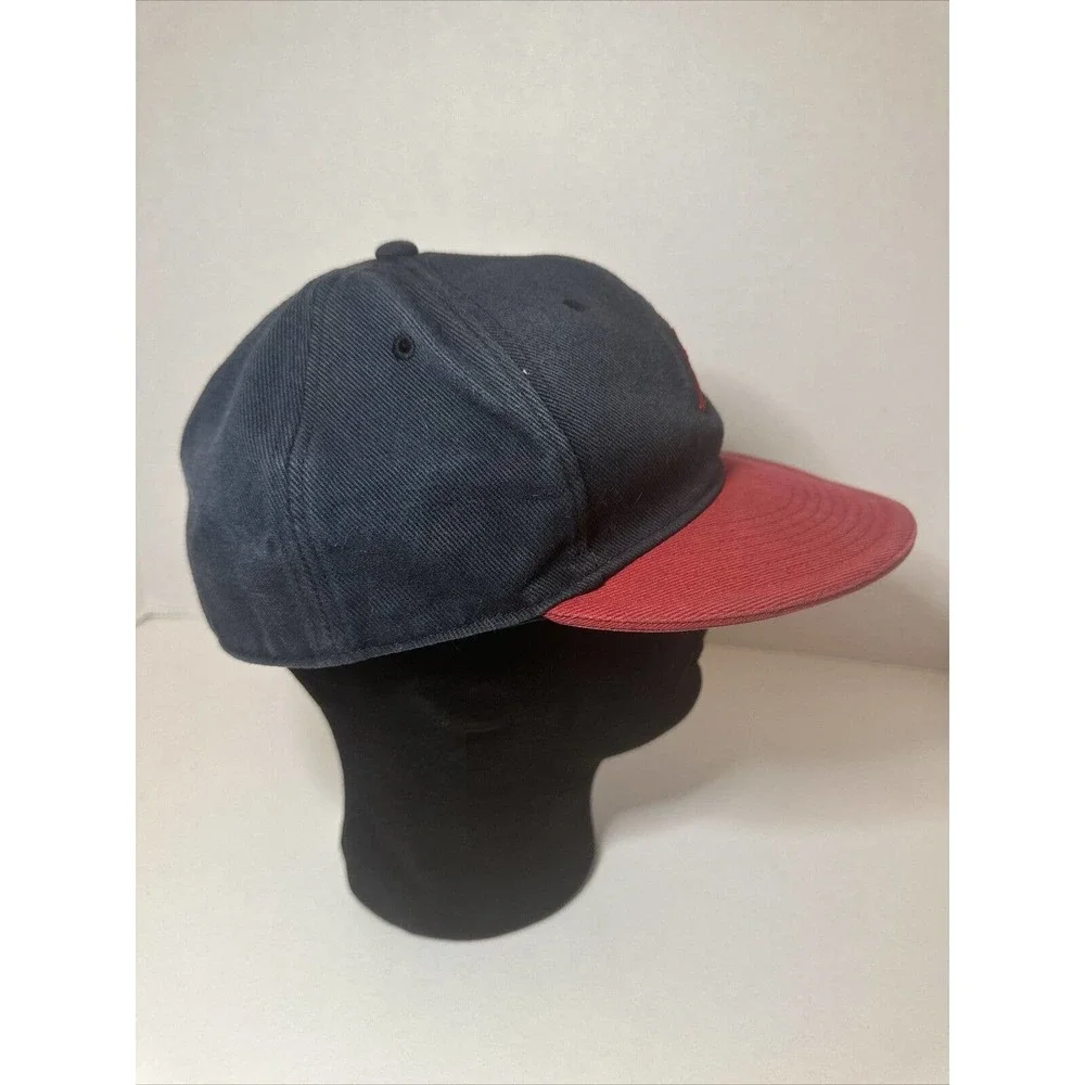 Air Jordan Jumpman 7 1/4 Fitted Baseball Hat Cap Black Red Bill
